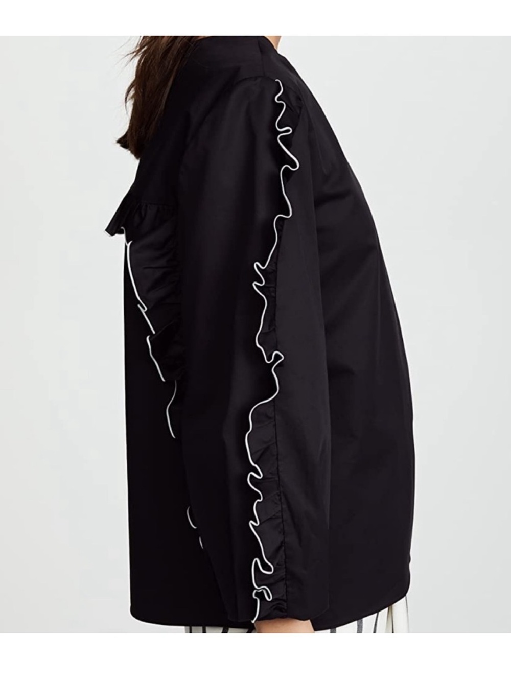 Tibi Spectator Ruffle Blouse Size 6 - Picture 5 of 11